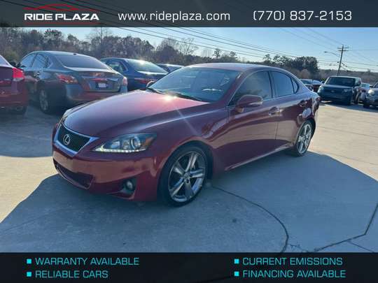 Used 2012 Lexus IS JTHBF5C20C5169135 for sale in loganville, GA