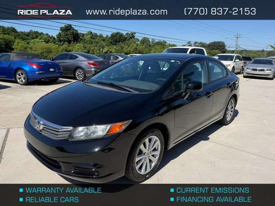 Used 2012 Honda Civic 2HGFB2F80CH538485 for sale in loganville, GA