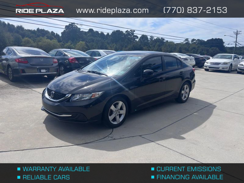 Used 2013 Honda Civic 19XFB2F54DE030778 for sale in loganville, GA image 1