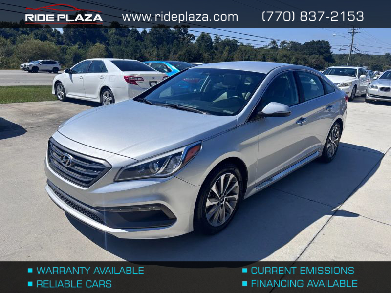 Used 2015 Hyundai Sonata 5NPE34AF0FH100943 for sale in loganville, GA image 1