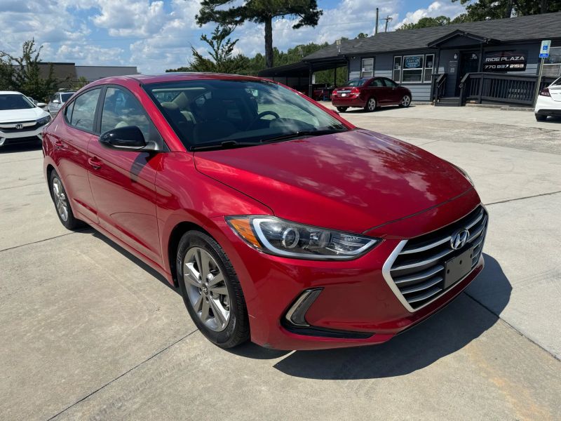 Used 2017 Hyundai Elantra KMHD84LFXHU423069 for sale in loganville, GA image 3